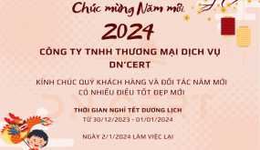 Thông báo nghỉ Tết dương lịch 2024